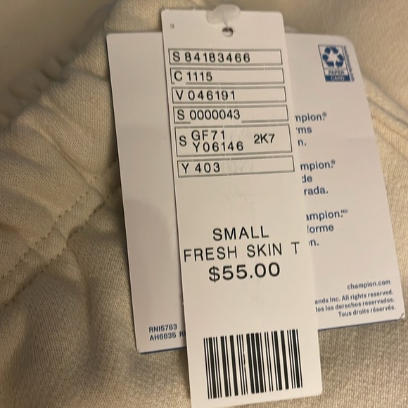 CHAMPION REVERSE WEAVE SWEATPANTS C LOGO SAND - S - Picture 5 of 7